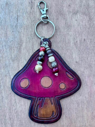 The Woodland Collection | Handcrafted Leather Purse & Bag Charms | Owl Squirrel Fox Mushroom
