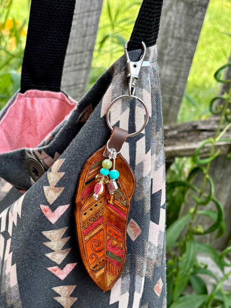 The Feather Collection | Handcrafted Leather Bag Charms