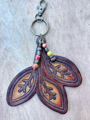 The Leaf Collection | Handcrafted Leather Purse & Bag Charms