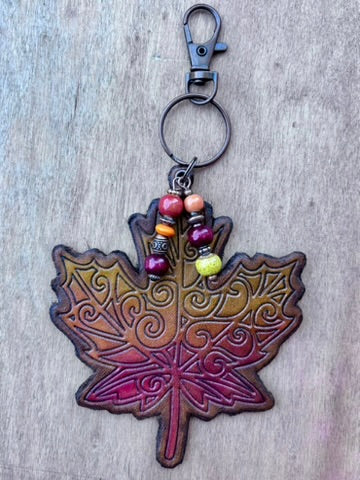 The Leaf Collection | Handcrafted Leather Purse & Bag Charms