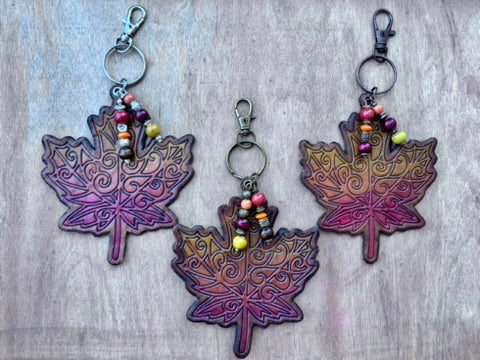The Leaf Collection | Handcrafted Leather Purse & Bag Charms