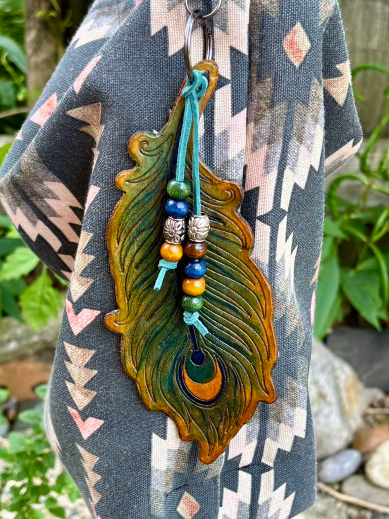 The Feather Collection | Handcrafted Leather Bag Charms