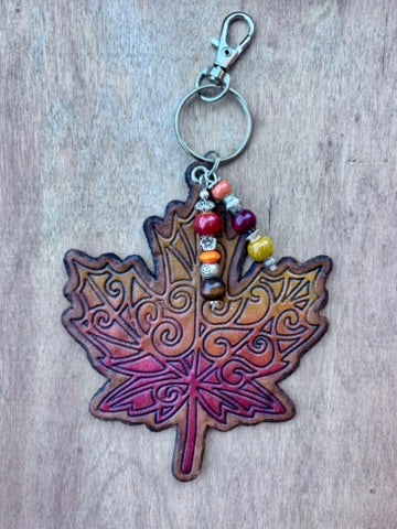 The Leaf Collection | Handcrafted Leather Purse & Bag Charms