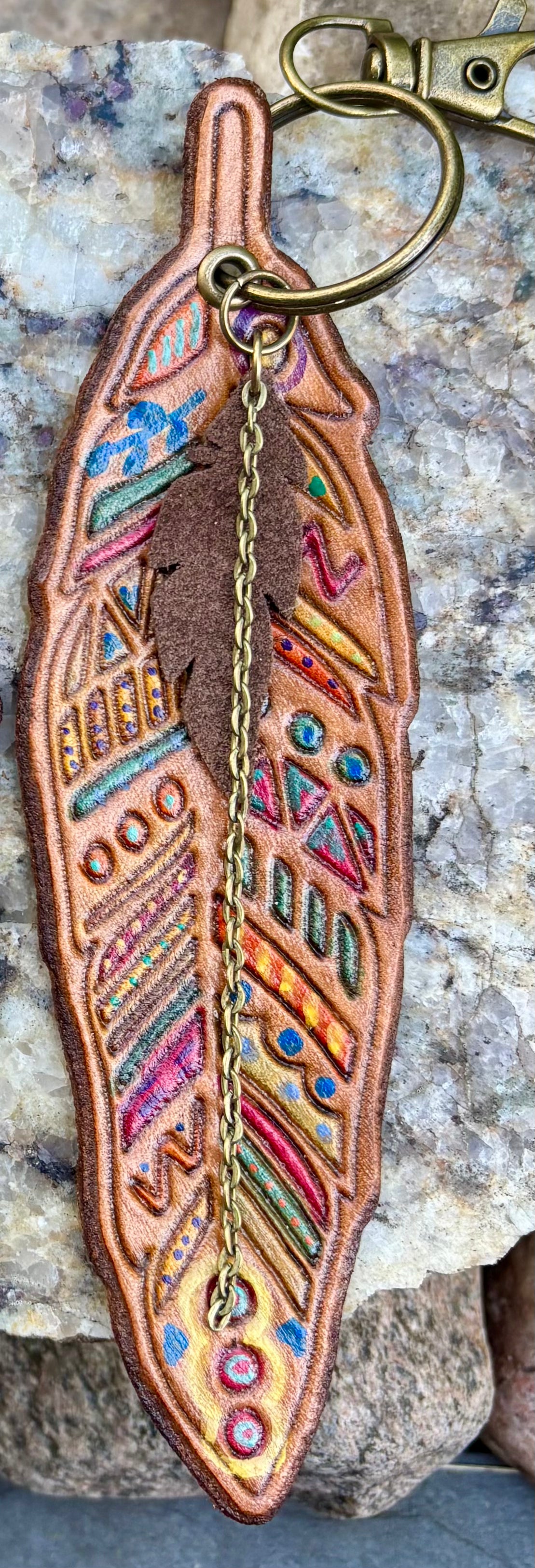 The Feather Collection | Handcrafted Leather Bag Charms