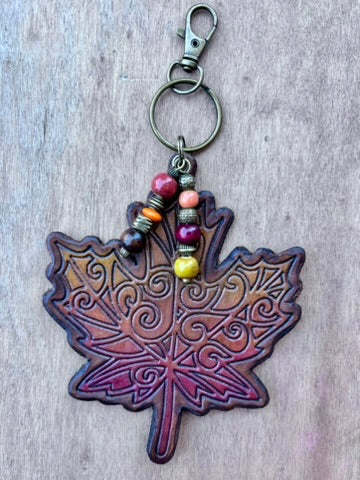 The Leaf Collection | Handcrafted Leather Purse & Bag Charms
