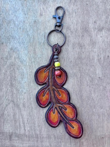 The Leaf Collection | Handcrafted Leather Purse & Bag Charms