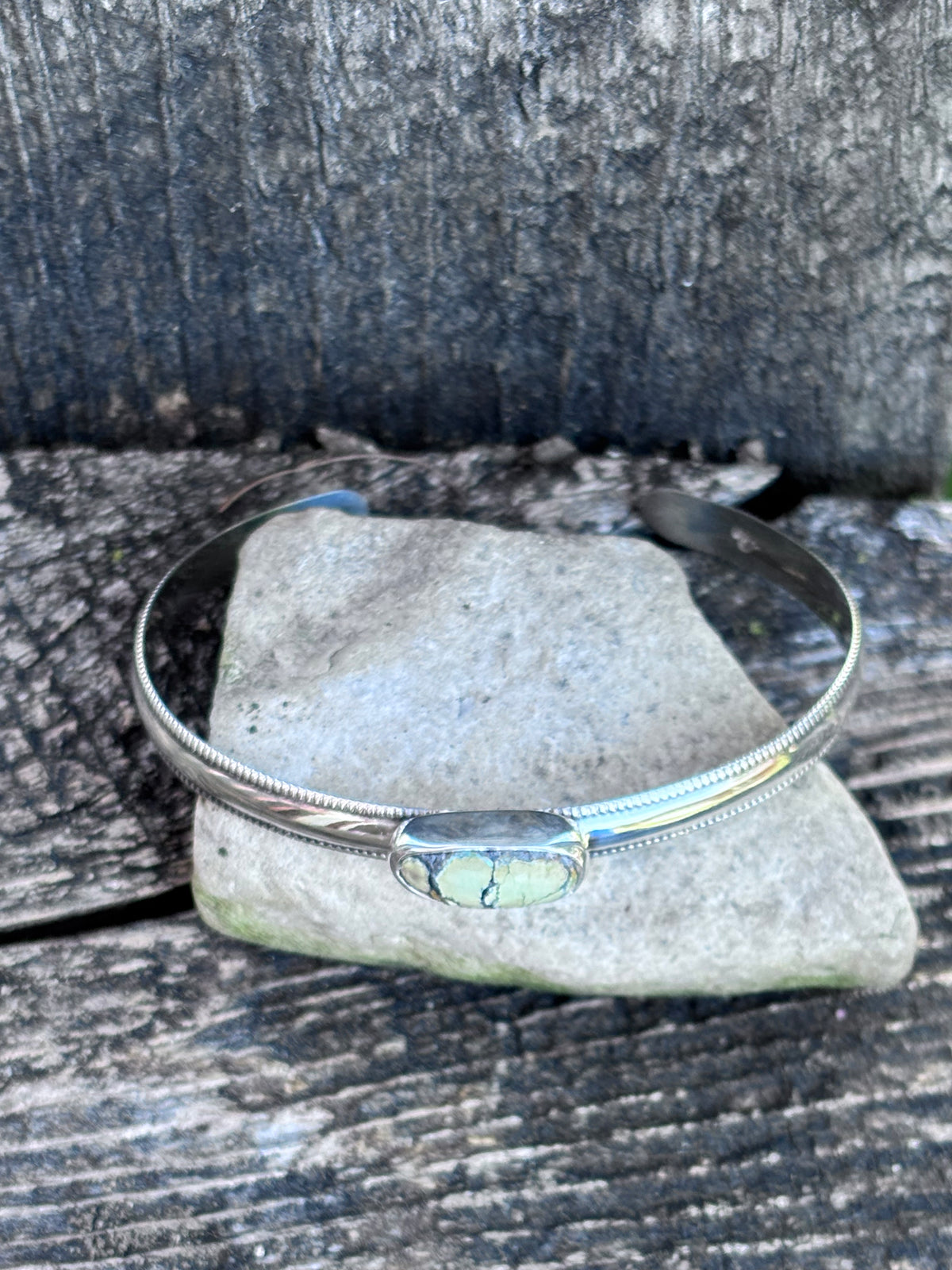 Handcrafted Sterling Silver Turquoise Cuff Bracelet | Natural Stone Artisan Jewelry