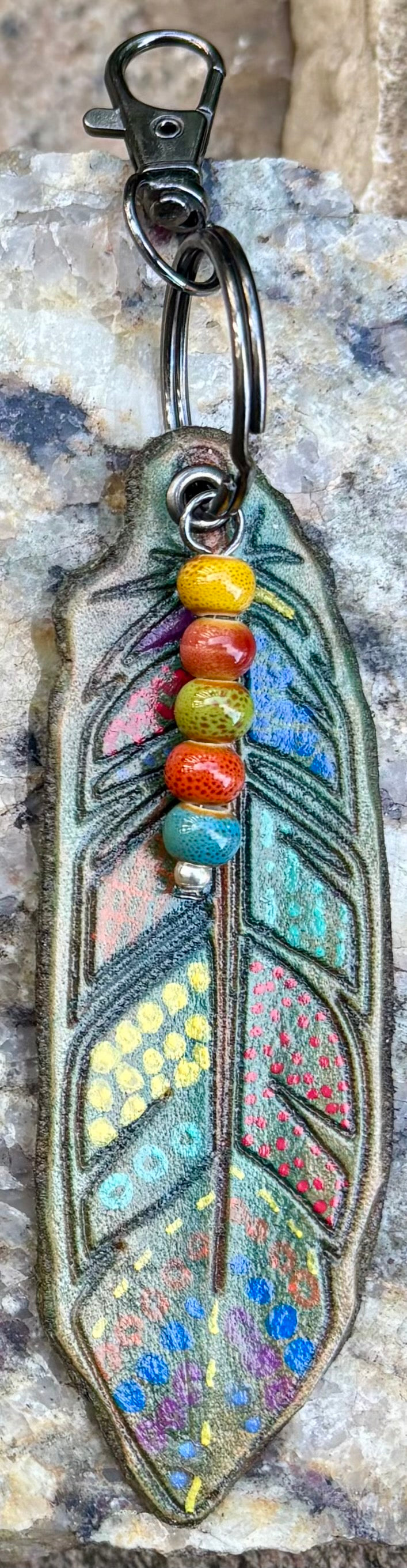 The Feather Collection | Handcrafted Leather Bag Charms