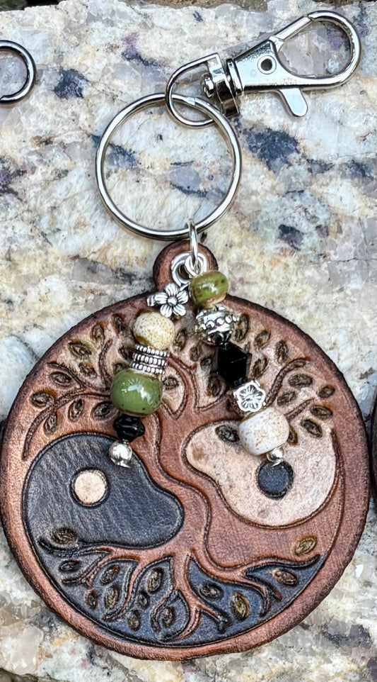 The Yin Yang Collection | Handcrafted Leather Purse & Bag Charms